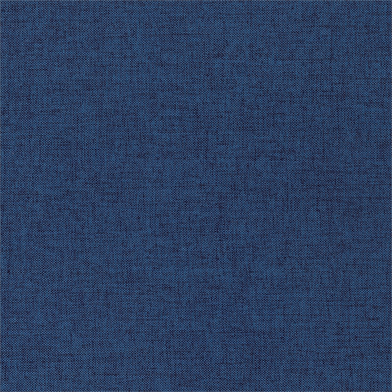Pemberly Row Textured Fabric Daybed with Pull-Out Trundle in Blue