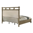 Pemberly Row Antique White Oak Queen Bed and 2 Nightstands Set