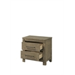 Pemberly Row 3-Piece Bedroom Set in Antique White Oak - King Bed & 2 Nightstands