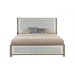 Pemberly Row Bedroom Set of King Bed and 2 Nightstands in Beige