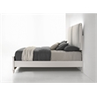 Pemberly Row Bedroom Set of Queen Bed, Mirror, 6-Drawer Dresser, & 2 Nightstands in Pearl White