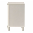 Pemberly Row Bedroom Set of Queen Bed, Mirror, 6-Drawer Dresser, & 2 Nightstands in Pearl White