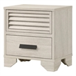 Pemberly Row King Bed and 2 Nightstands Set in Off White
