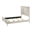 Pemberly Row King Bed and 2 Nightstands Set in Off White