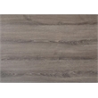 Pemberly Row Retro Glam Accent Table with Drawer in Dark Taupe and Silver