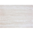 Pemberly Row Retro Accent Table with 2 Drawers in Beige Marble Look