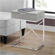 Pemberly Row Accent Table with Drawer and X-Design Frame in Gray Cement