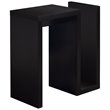 Pemberly Row Compact Accent Table with Side Storage Slot in Espresso