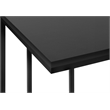 Pemberly Row Engineered Wood C-Shaped End Table in Black Laminate
