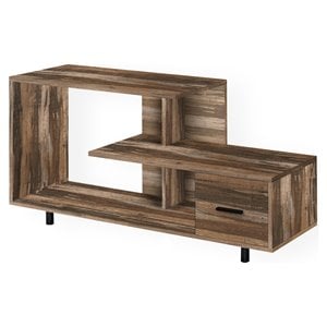 Pemberly Row 48&quot Art-Deco TV Stand with Drawer in Brown Reclaimed Wood