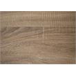Pemberly Row L-Shaped Corner Console Table in Dark Taupe Wood Look