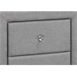 Pemberly Row Upholstered 2-Drawer Nightstand in Grey Linen Look