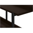 Pemberly Row 3-Tier Console Table with Shelves in Dark Brown Espresso