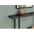 Pemberly Row Industrial Farmhouse Console Table in Black Reclaimed Wood