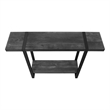 Pemberly Row Industrial Farmhouse Console Table in Black Reclaimed Wood