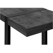Pemberly Row Industrial Farmhouse Console Table in Black Reclaimed Wood