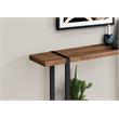 Pemberly Row Industrial Farmhouse Console Table in Brown Reclaimed Wood