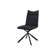 Pemberly Row Set of 2 Dining Chairs with Black Starburst Metal Legs