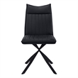 Pemberly Row Set of 2 Dining Chairs with Black Starburst Metal Legs