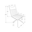 Pemberly Row Set of 2 Dining Chairs in Taupe Distressed Leather Look