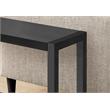 Pemberly Row 2-Tier Rectangular Accent Table with Shelf in Black