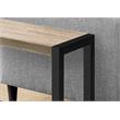 Pemberly Row 2-Tier Rectangular Accent Table with Shelf in Dark Taupe