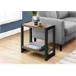 Pemberly Row 2-Tier Rectangular Accent Table with Shelf in Dark Taupe