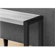 Pemberly Row 2-Tier Rectangular Accent Table with Shelf in Grey Wood Look