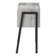 Pemberly Row Industrial End Table with Open Shelf in Reclaimed Gray