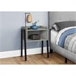 Pemberly Row Industrial End Table with Open Shelf in Reclaimed Gray