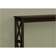 Pemberly Row Multi-Tier Console Table with 3 Shelves in Espresso