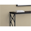 Pemberly Row Console Table with Criss-Cross Frame in Espresso Finish
