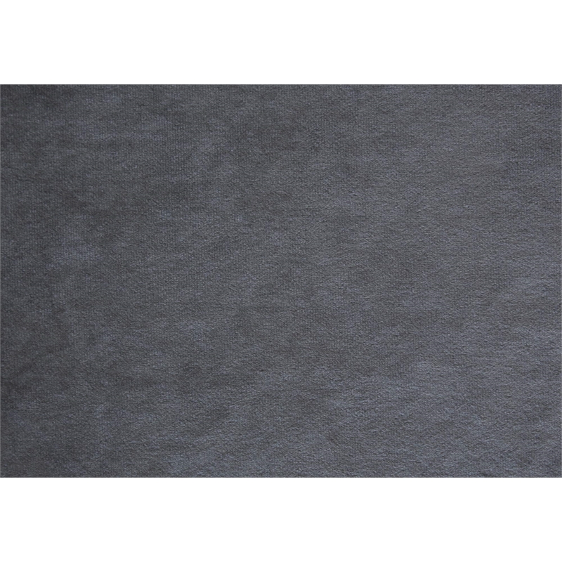 Pemberly Row Queen Wingback Bed with Nailhead Trim in Dark Grey Velvet