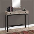 Pemberly Row Console Table with Drawer in Taupe Reclaimed Wood Look