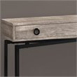 Pemberly Row Console Table with Drawer in Taupe Reclaimed Wood Look