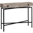 Pemberly Row Console Table with Drawer in Taupe Reclaimed Wood Look