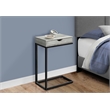 Pemberly Row C-Shaped Accent Table with Drawer in Gray Reclaimed Look