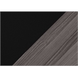 Pemberly Row 6-Shelf Display Accent Table in Black and Gray Wood Look
