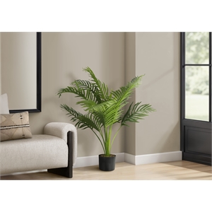 Pemberly Row 34&quot Tall Indoor Artificial Palm Tree with 10 Adjustable Leaves