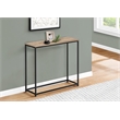 Pemberly Row Narrow Console Table with Open Metal Frame in Dark Taupe