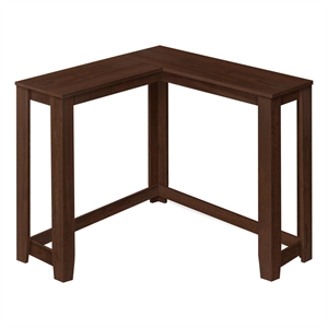 Pemberly Row 2-Tier Corner Console Table with Open Shelves in Cherry