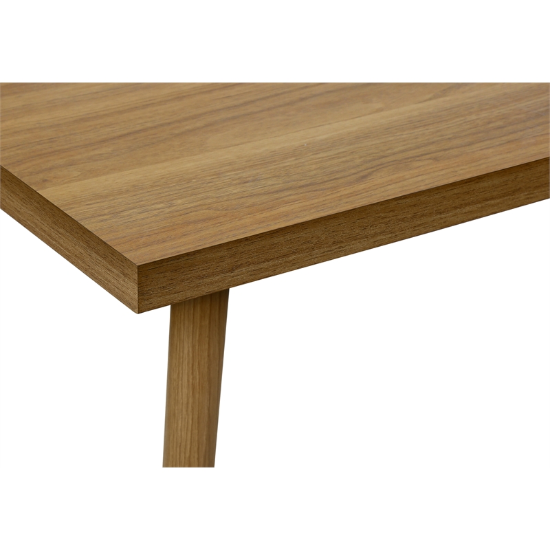 Pemberly Row 3-Piece Light Walnut Laminate Table Set with Solid Wood Legs