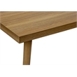 Pemberly Row 3-Piece Light Walnut Laminate Table Set with Solid Wood Legs