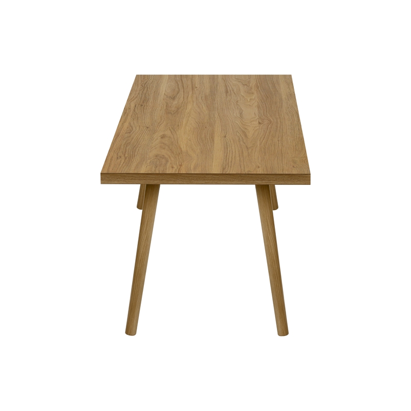 Pemberly Row 3-Piece Light Walnut Laminate Table Set with Solid Wood Legs