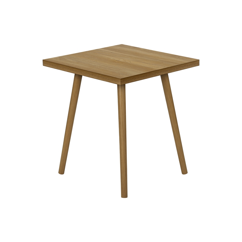 Pemberly Row 3-Piece Light Walnut Laminate Table Set with Solid Wood Legs