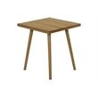 Pemberly Row 3-Piece Light Walnut Laminate Table Set with Solid Wood Legs