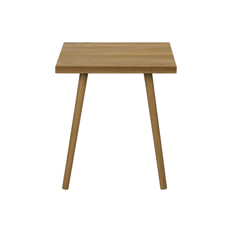 Pemberly Row 3-Piece Light Walnut Laminate Table Set with Solid Wood Legs