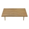 Pemberly Row 3-Piece Light Walnut Laminate Table Set with Solid Wood Legs