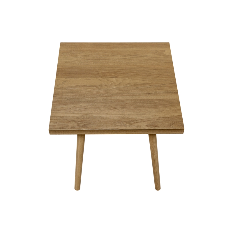 Pemberly Row 3-Piece Light Walnut Laminate Table Set with Solid Wood Legs