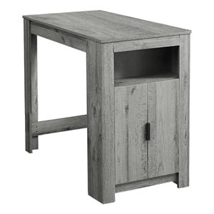 Pemberly Row 48&quot Rectangular Counter Height Dining Table with Storage in Gray